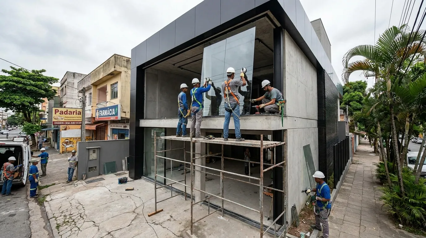 Fachadas para Lojas e Empresas em Uberaba‑MG