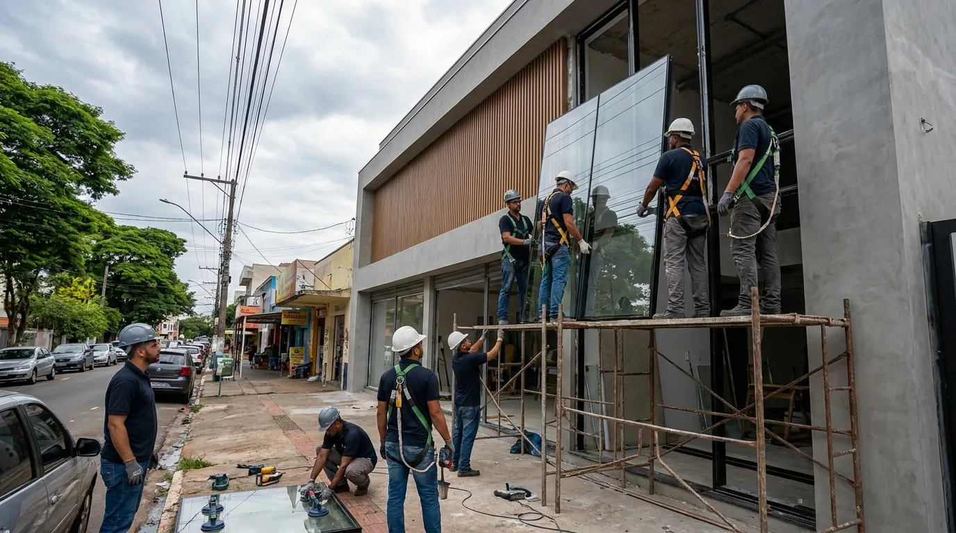 Fachada de Vidro em Uberaba‑MG
