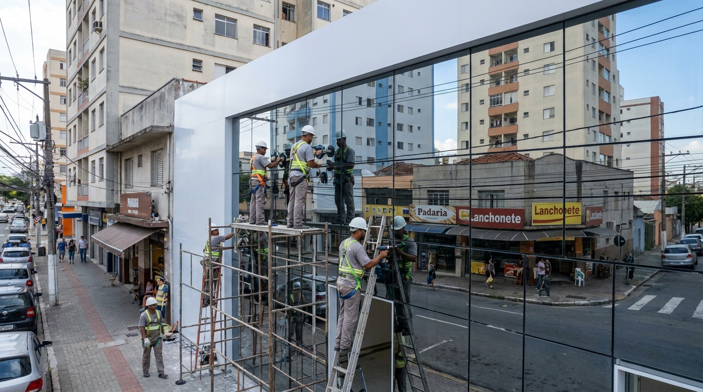 Fechamentos em Vidro na Abadia, Uberaba‑MG